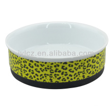 ceramic pet product with silicone base